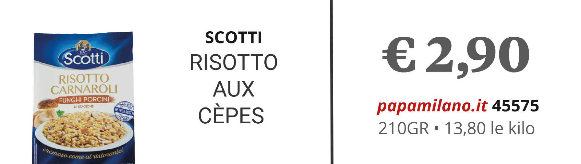 SCOTTI RISOTTO AUX CÈPES 